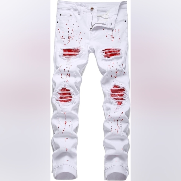 Other - New Men's Designed Unique Street Urbanwear Jeans Multiple Sizes